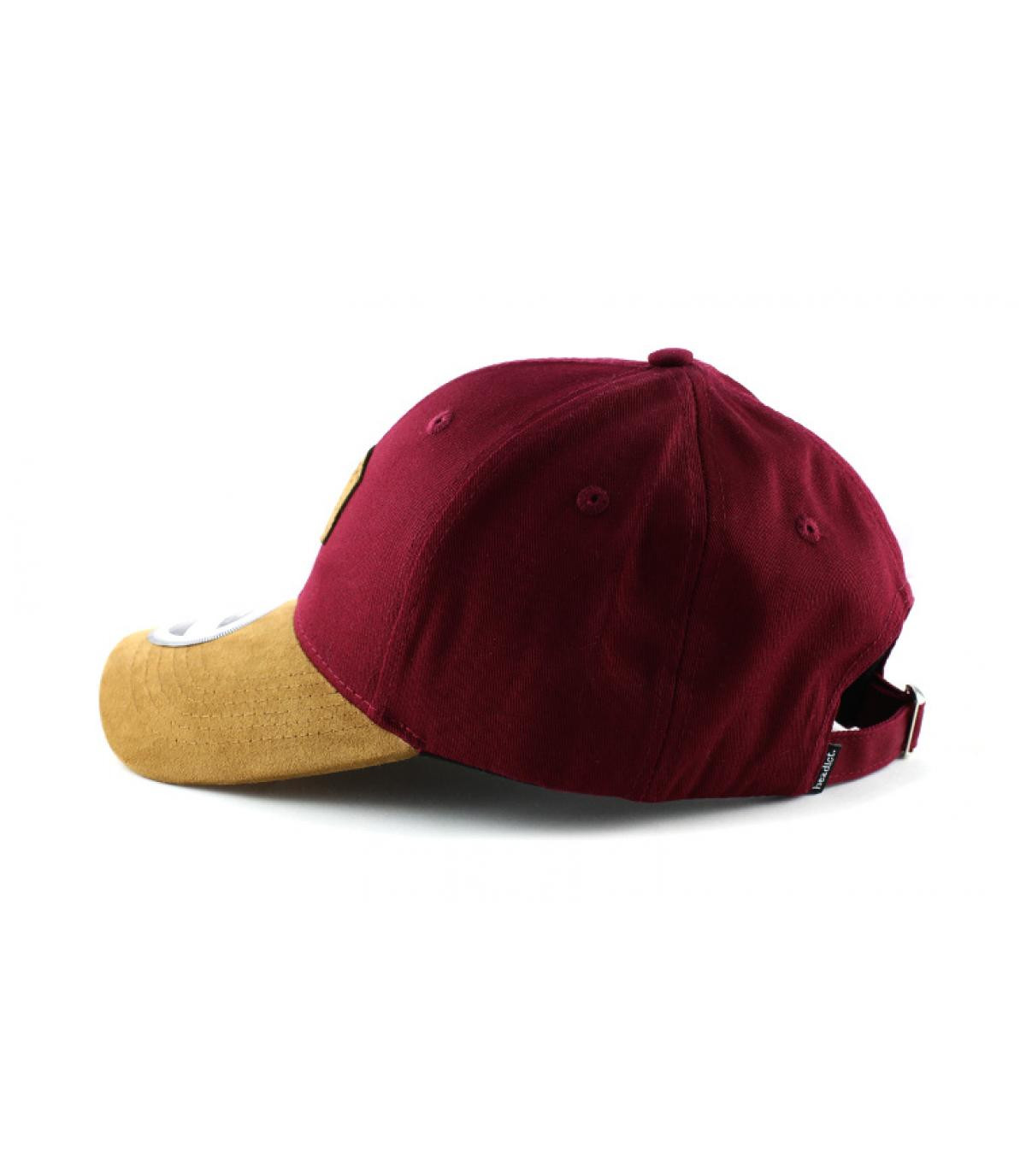 Plata O Plomo Medellín bordeaux suede cap